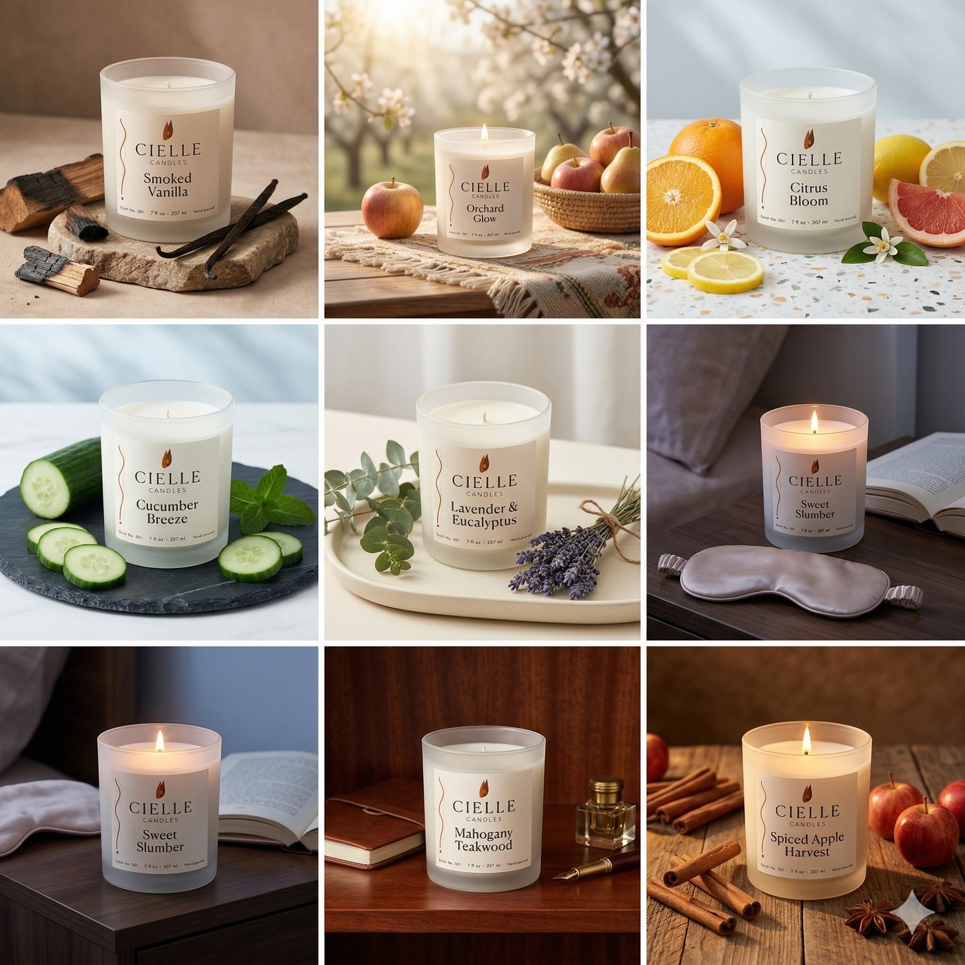 Cielle Candles full collection
